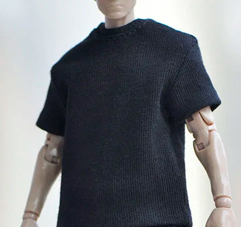 Herrenkleidung im Maßstab 1/12, lässige Sport-Kapuzenpullover-Hose, kurzärmliges T-Shirt, Zubehörmodell für 6-Zoll-Actionfigurenkörper