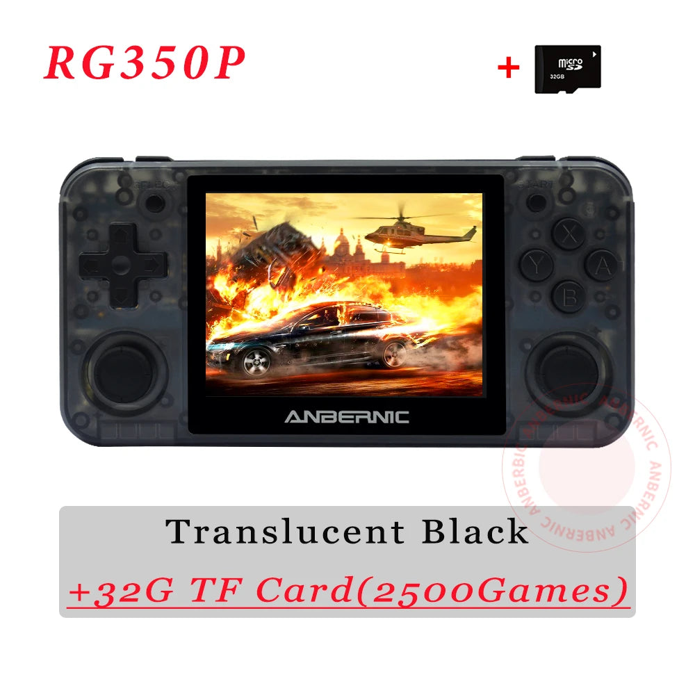 Anbernic RG350P Handheld Game Console 3.5 IPS Screen 2500 Retro Games PS1 HDMI-compatible Mini Pocket HD TV Game Player Boy Gift