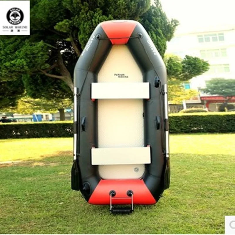 Solarmarine B230-3 PVC-Schlauchboot, Fischerboot, Rennkajak, Kanu mit kostenlosem Zubehör für Wassersport im Freien, 3 Personen