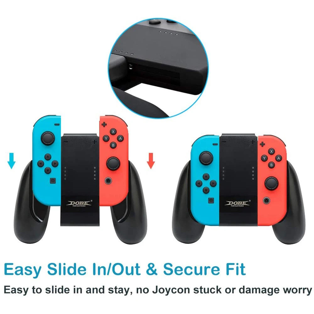 Grip Handle Charging Dock Station Charger Chargeable Stand for Nintendo Switch Joy-Con NS Handle controller Charger