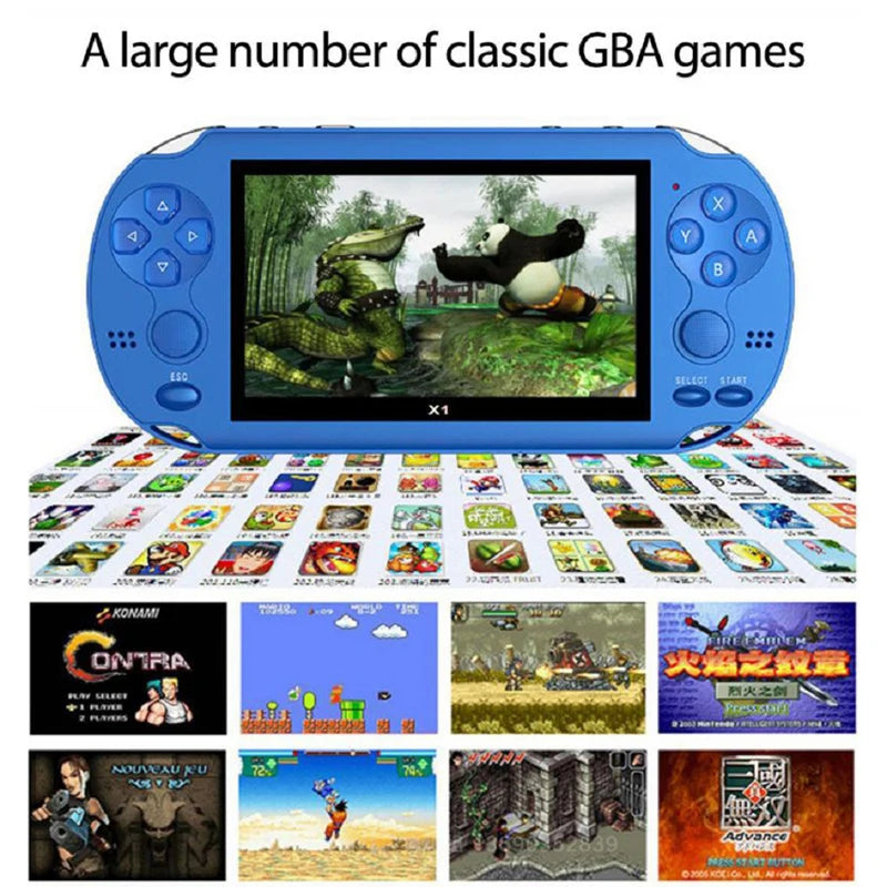 4.3 Inch Game Console For PSP Game Console Classic Dual-Shake Game Console 8G Built-in 10,000 Games 8/16/32/64/128 Bit Games