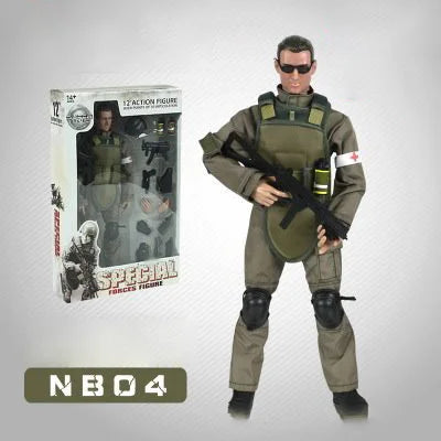1/6 Scale Male Soldier Model SWAT Special Police Boy Doll 12inch Action Figure Kids Children Toy Christmas Gift Display In Stock