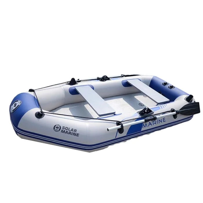 Solarmarine B230-3 PVC-Schlauchboot, Fischerboot, Rennkajak, Kanu mit kostenlosem Zubehör für Wassersport im Freien, 3 Personen