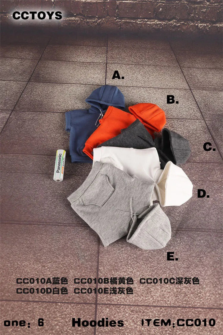 CCTOYS CC010 1/6 Scale Male clothes fashion Sport style Hooded sweater Sport hoodie fit 12 inch PH Tbl action figure