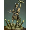 Unassambled 1/32 54mm ancient fantasy warrior stand with base  Resin figure miniature model kits Unpainted