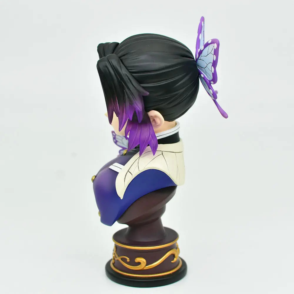 15cm Anime Figure  Demon Slayer GK Bust Kimetsu No Yaiba Kochou Shinobu Bust Figure Toys for Kids Collectible Model PVC Doll