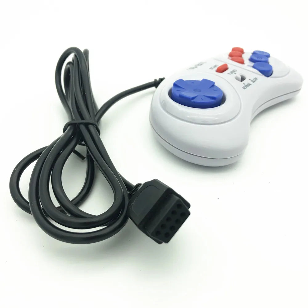 Adjustable Speed Model ！6 Button Wired Controller Pad Gamepad For Mega Drive Megadrive Sega MD Genesis