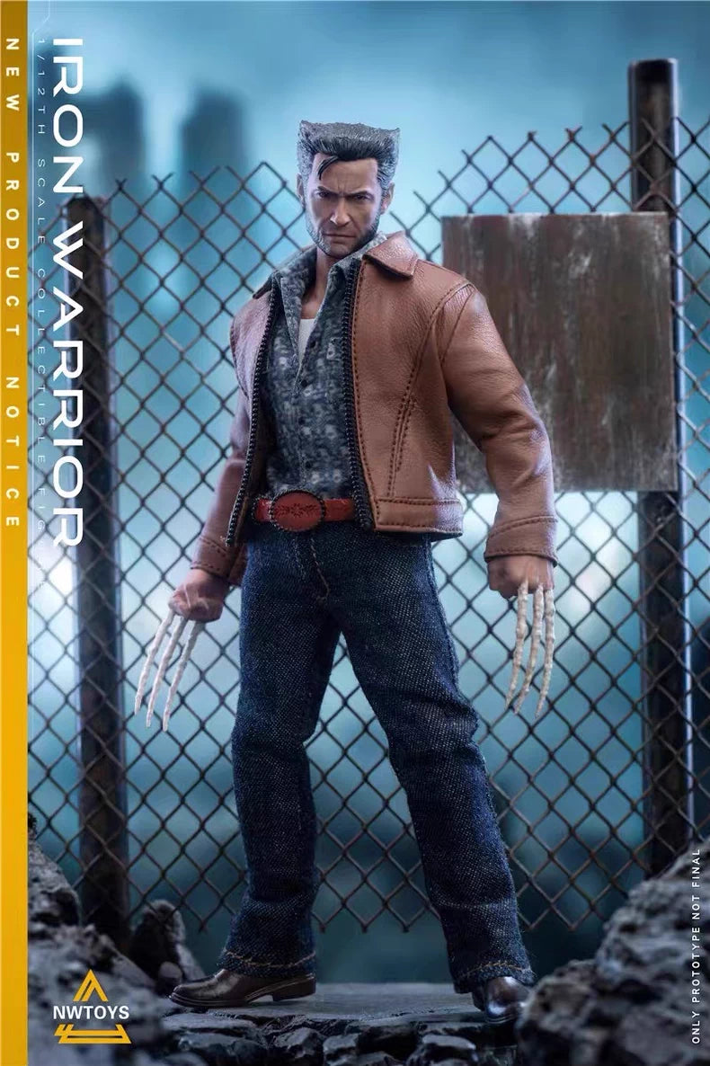 Nwtoys 1/12 Wolverine Battle Suit Uncle Wolf American Leather Version Action Figure