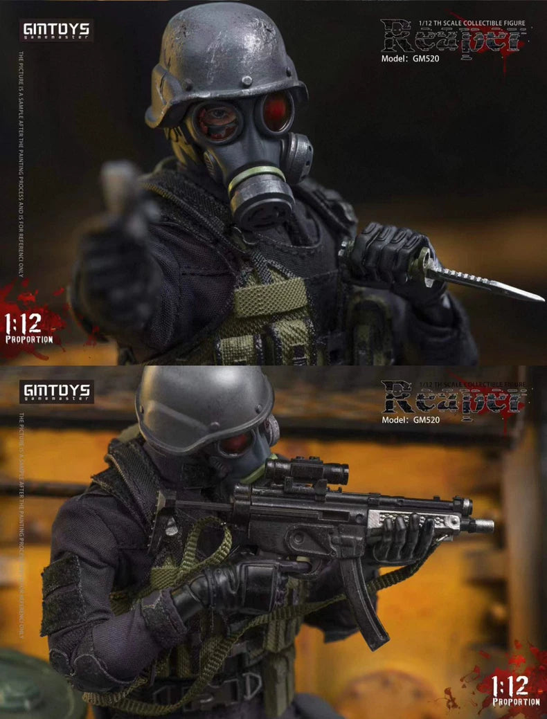 Gmtoys 6-inch (1/12 Scale) Resident Evil "Grim Reaper" Hunk Action Figure – Deluxe Edition