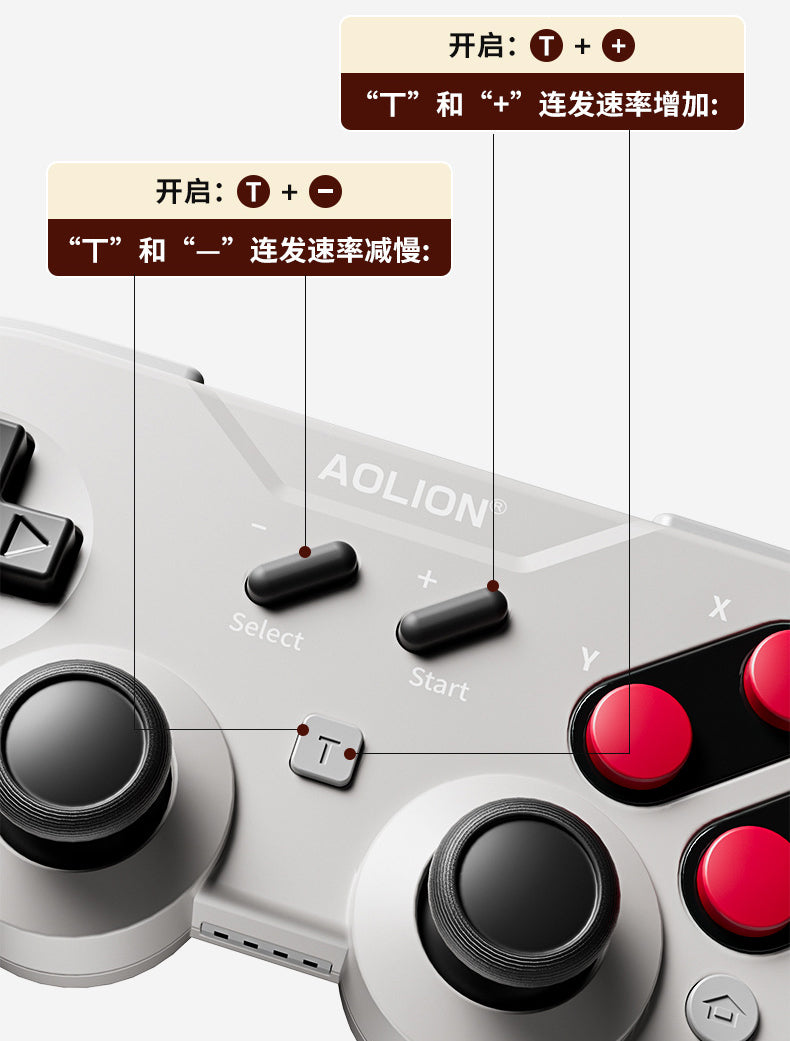 Draadloze Game Controller Dual Hall Effect Gyroscoop Body Sensation Apple Android Pc Universele Draagbare Gamepad ﻿