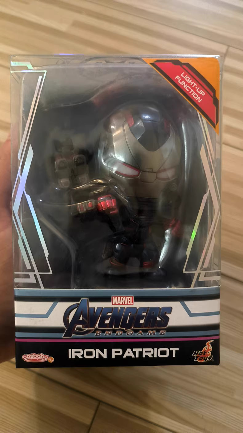 Hot Toys Iron Patriot Avengers: Endgame Patriot War Gear Cosbaby Mini Collectible Figures, Scale Figurines