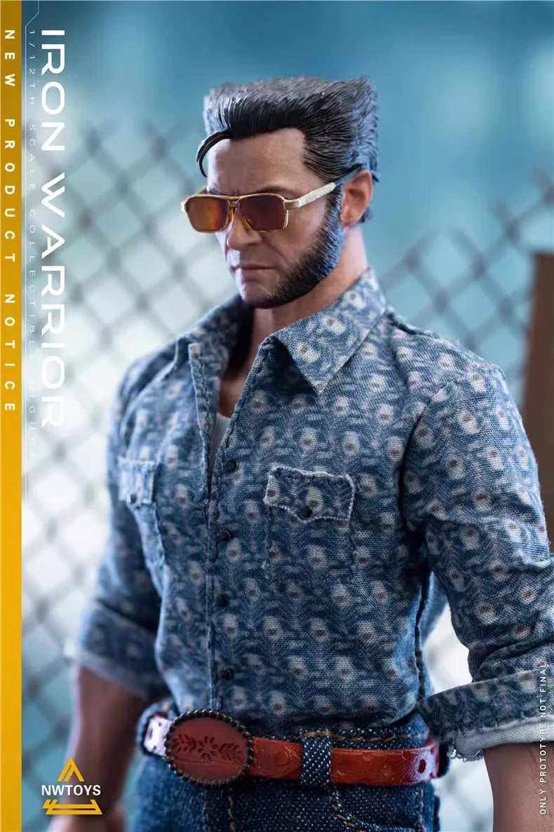 Nwtoys 1/12 Wolverine Battle Suit Uncle Wolf American Leather Version Action Figure