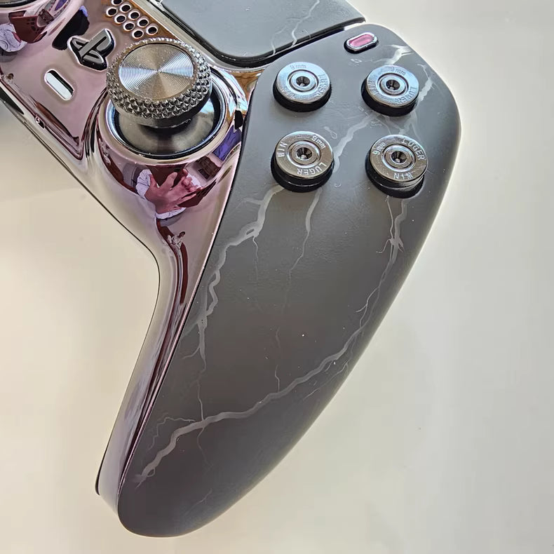 Sony PS5 original controller upgraded with Hall effect TMR joystick: Lightning Storm