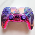 Sony original PS5 controller upgraded with Hall effect TMR joystick: GTA Purple Coconut