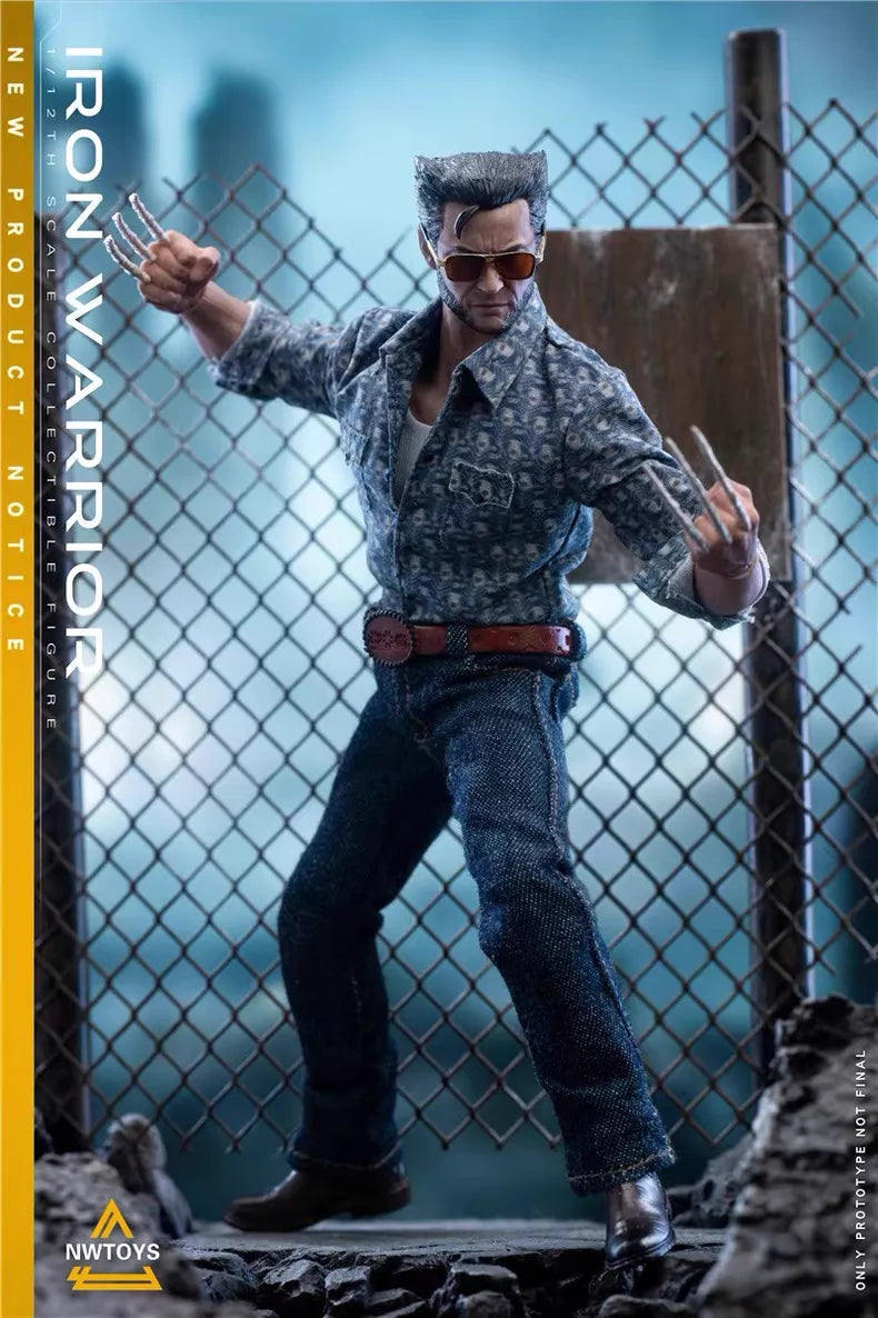 Nwtoys 1/12 Wolverine Battle Suit Uncle Wolf American Leather Version Action Figure