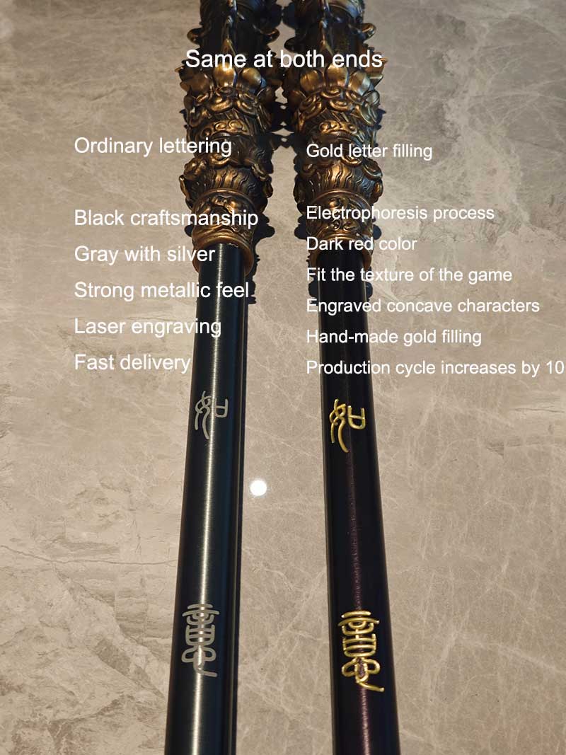 Black Myth WU KONG Retractable 100cm-170cm RUYI JINGU BANG