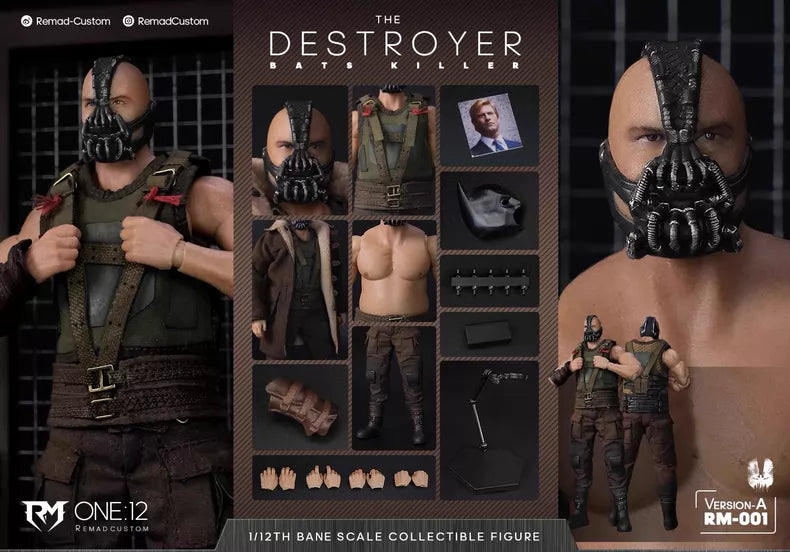 Remad Custom Bane Reprinted Upgraded Version A Killer Model 1/12 Destroyer Bat Killer Figure