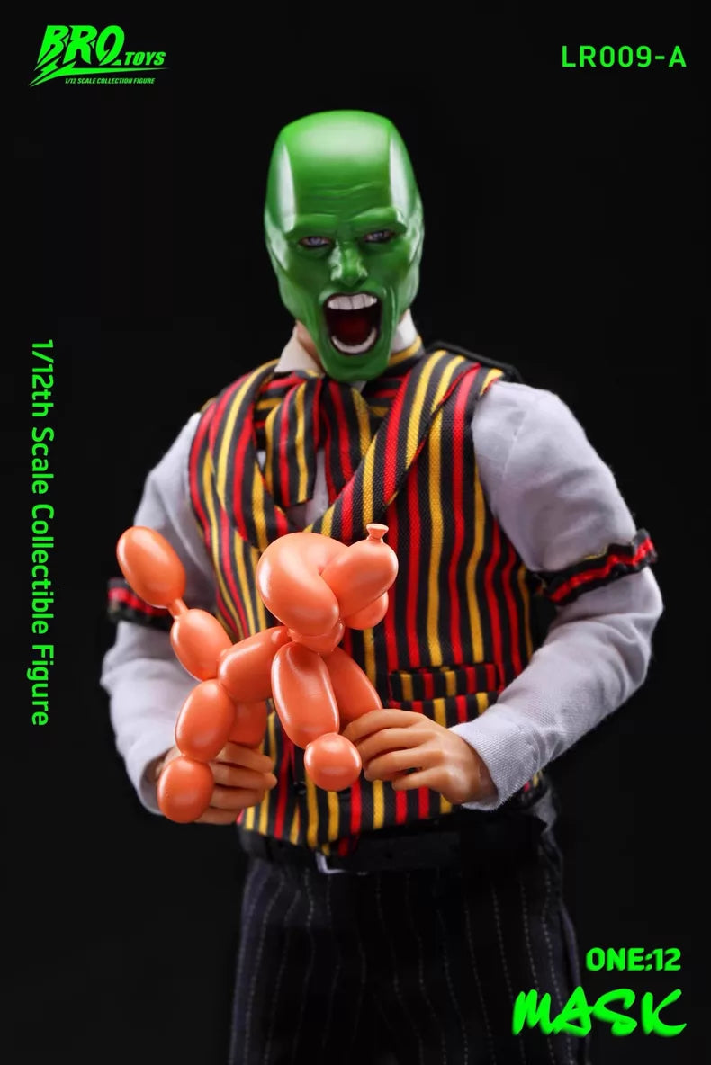 BROTOYS LR009A 1/12 Disguised Stranger Jim Carrey Mask Man Commoner Action Soldier Figure