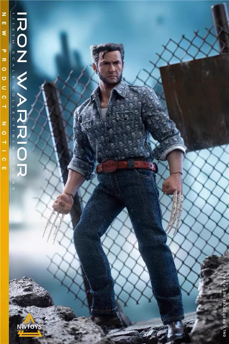 Nwtoys 1/12 Wolverine Battle Suit Uncle Wolf American Leather Version Action Figure
