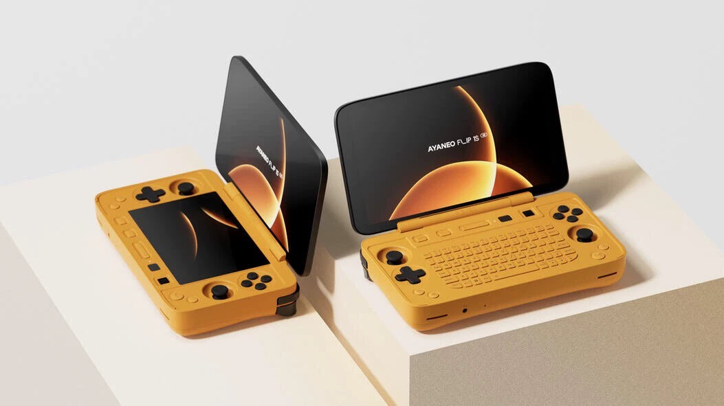 Flip 1S DS kb keyboard Flip Game Console 7" 1080P 144Hz OLED Screen Portable Handheld Console HX370