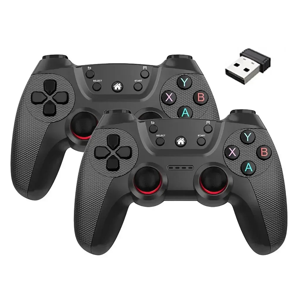2PCs Wireless Controller For PC Wireless Game Controller Hand Joystick For Television Computer Androids PC Controller Remote