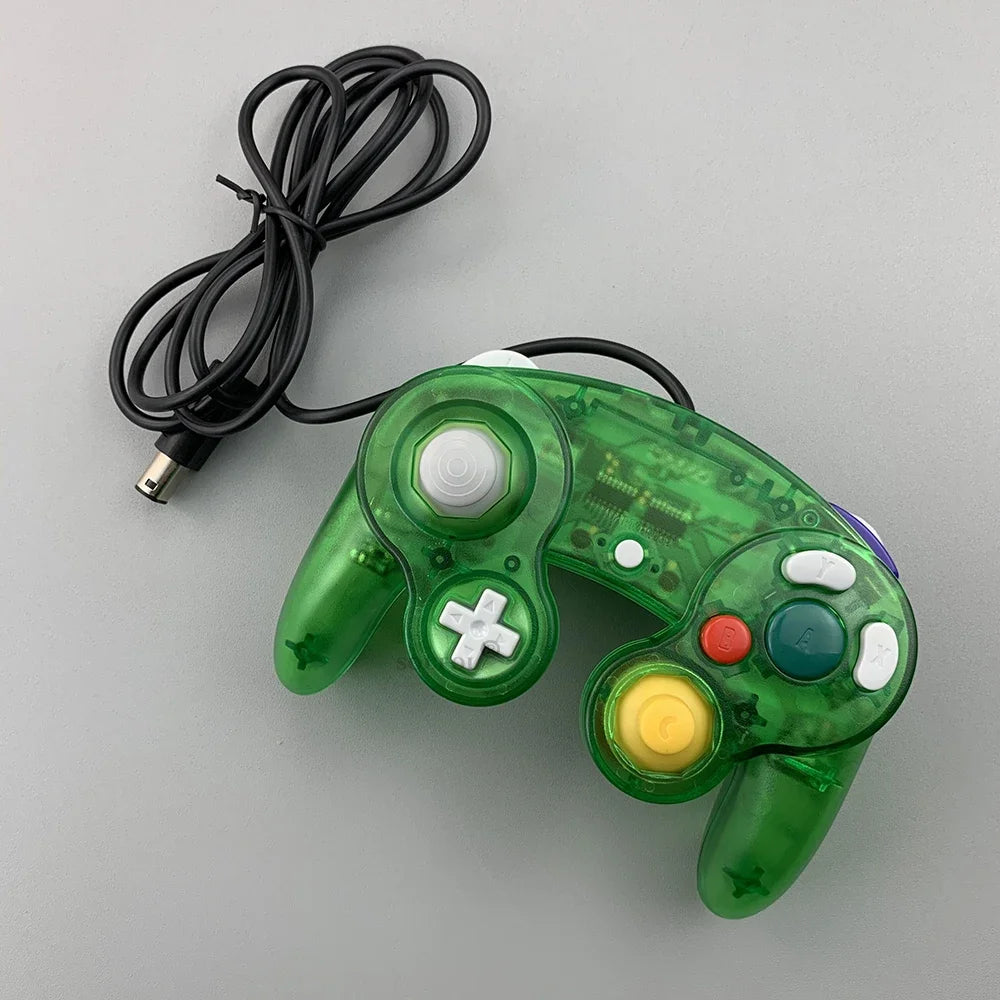 Transparent for GameCube For NGC Gamepad One Button Wired Game Controller Joystick for NGC Game Console Dropshipping