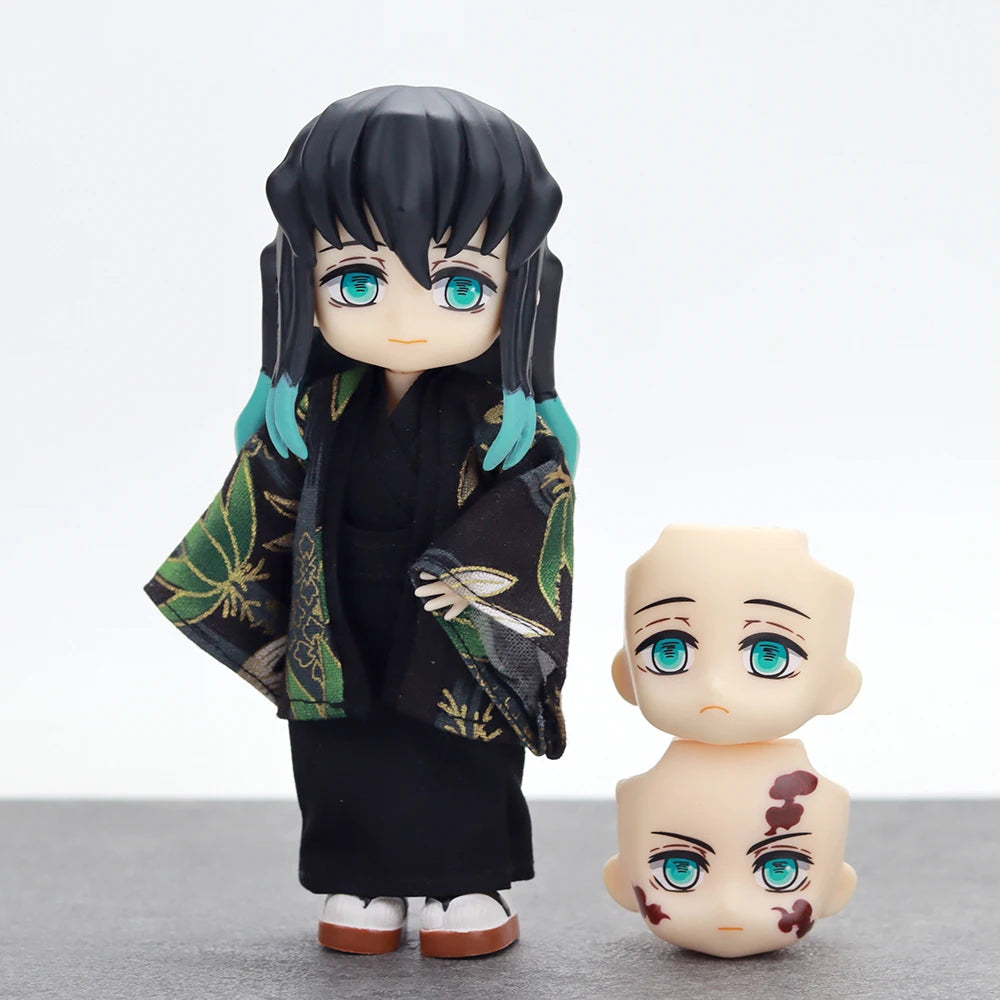 Demon Slayer OB11 Doll Mitsuri Kanroji Muichiro Tokito BJD Movable Joints Anime Figures Complete Full Set Anime Merchandise Toy