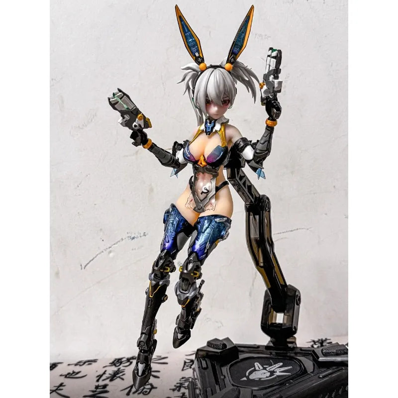 In Stock AniMester Original Nuclear Gold Reconstruction Barbera WF Limited Product 1/9 Pack Rubber Movable Robot Model Toy Gift