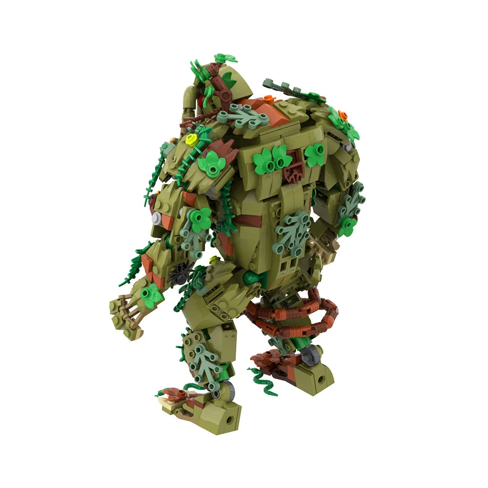 MOC Man Thing Building Blocks Model Movie Man Thing Horror Swamp Monster Action Figure Bricks Assemble Toys Kids Birthday Gifts