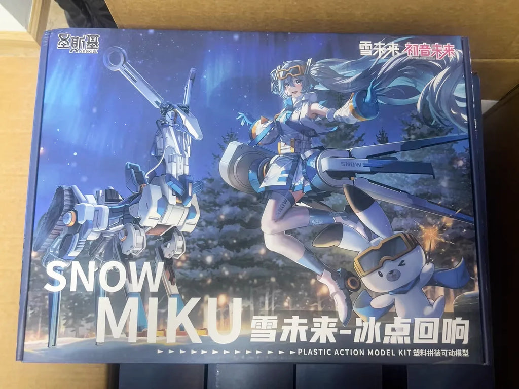 In Stock Originate YOLOPARK SOSKILL HATSUNE MIKU SNOW MIKU Assembling Movability Mooel Toys PLASTIC ACTION MODEL KIT Snowmobile
