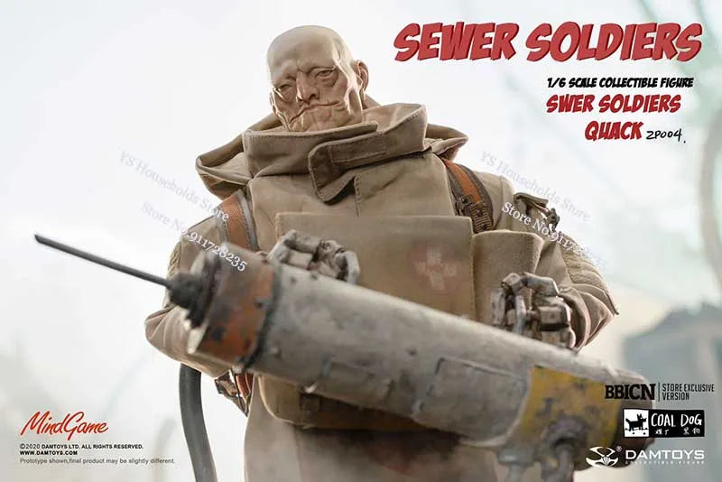 Limited Stock DAMTOYS ZP004 1/6 Collectible Sewer Soldier 5th Anniversary Commerical Comic Movable 12" Full Set Action Figure