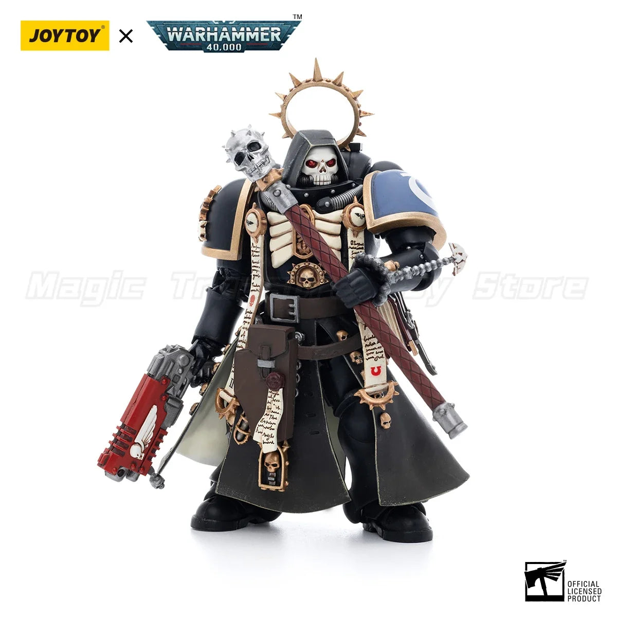 【MT】JOYTOY 1/18 Action Figure Warhammer 40K Ultramarines Primaris Chaplain Brother Varus Model Toy Gift
