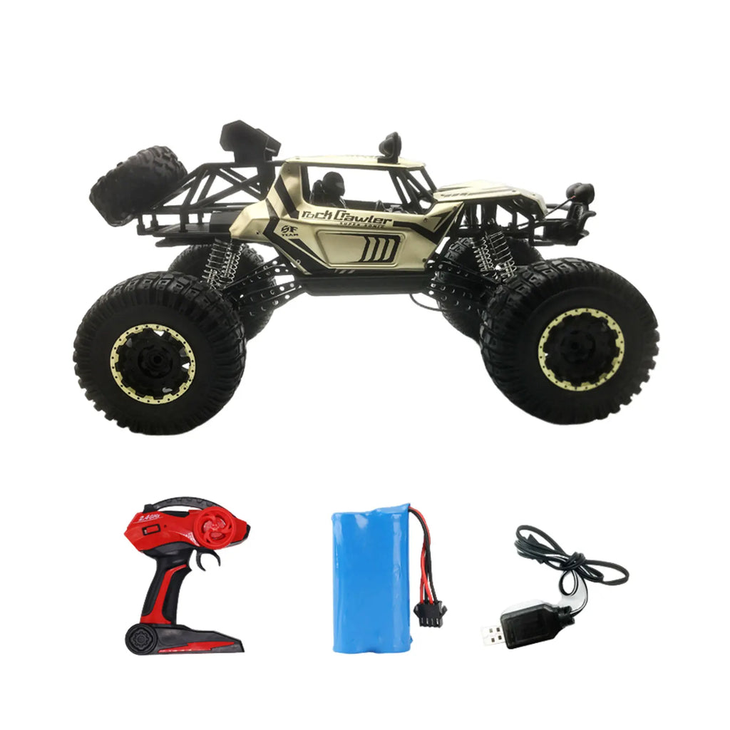 4WD Metalllegierungskörper RC Truck Off-Road 4x4 2.4G 1/8 All Terrain Large Rock Crawler Fernbedienungsauto Spielzeug Geschenk für Kinder Spielzeug