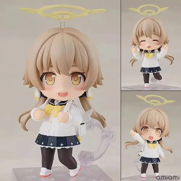Blue Archive Q Version Nendoroid Shirako Sawa Mika Misono Arona Anime Figure Set Collectible Model