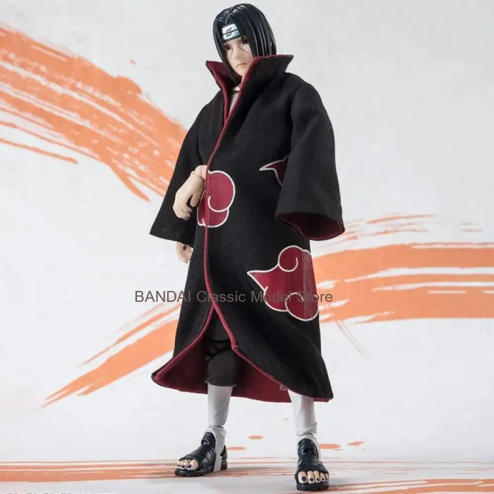 In Stock BANDAI Original S.H.Figuarts Naruto ITACHI UCHIHA SASUKE UCHIHA SHF Action Figure Model Gift for Kid Foam Box Packaging