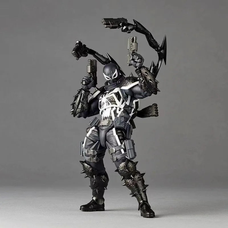 Agent Venom Actionfigur Kaiyodo Revoltech Figur Marvel PVC bewegliche Sammlung Eugene Thompson Ko Modell Spielzeug Geschenk