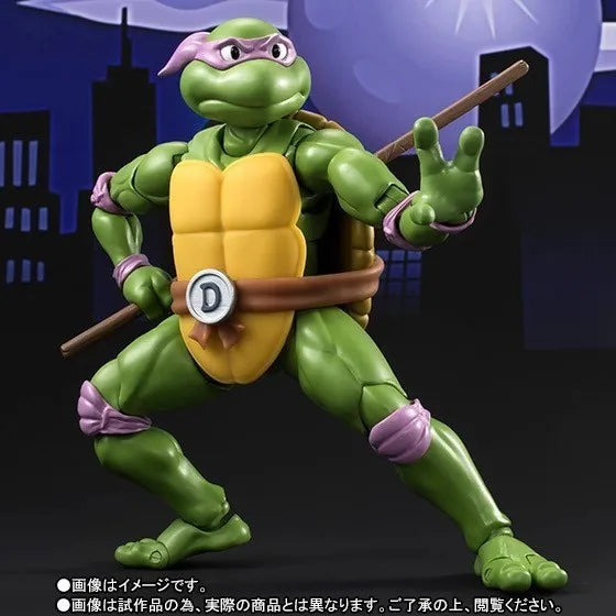 Shf Teenage Mutant Ninja Turtles Action Figures Toy 16cm Da Vinci Raphael Donatello Michelangelo Movable Statues Model Gifts