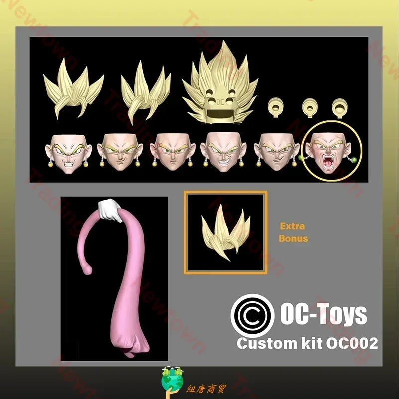 Dragon Ball Vegetto Son Goku Accessories Shf Super Saiyan Vegeta Potara Heads Accessories Action Figures customized Gift Toy