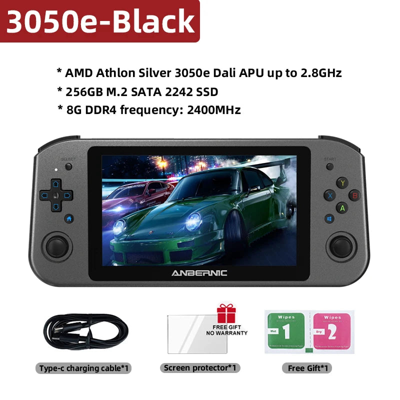ANBERNIC Win600 PC Games Handheld AMD 3020e/3050e 5.94 Inch IPS Screen Office Video Game Console Windows 10 WiFi5  Pocket Laptop