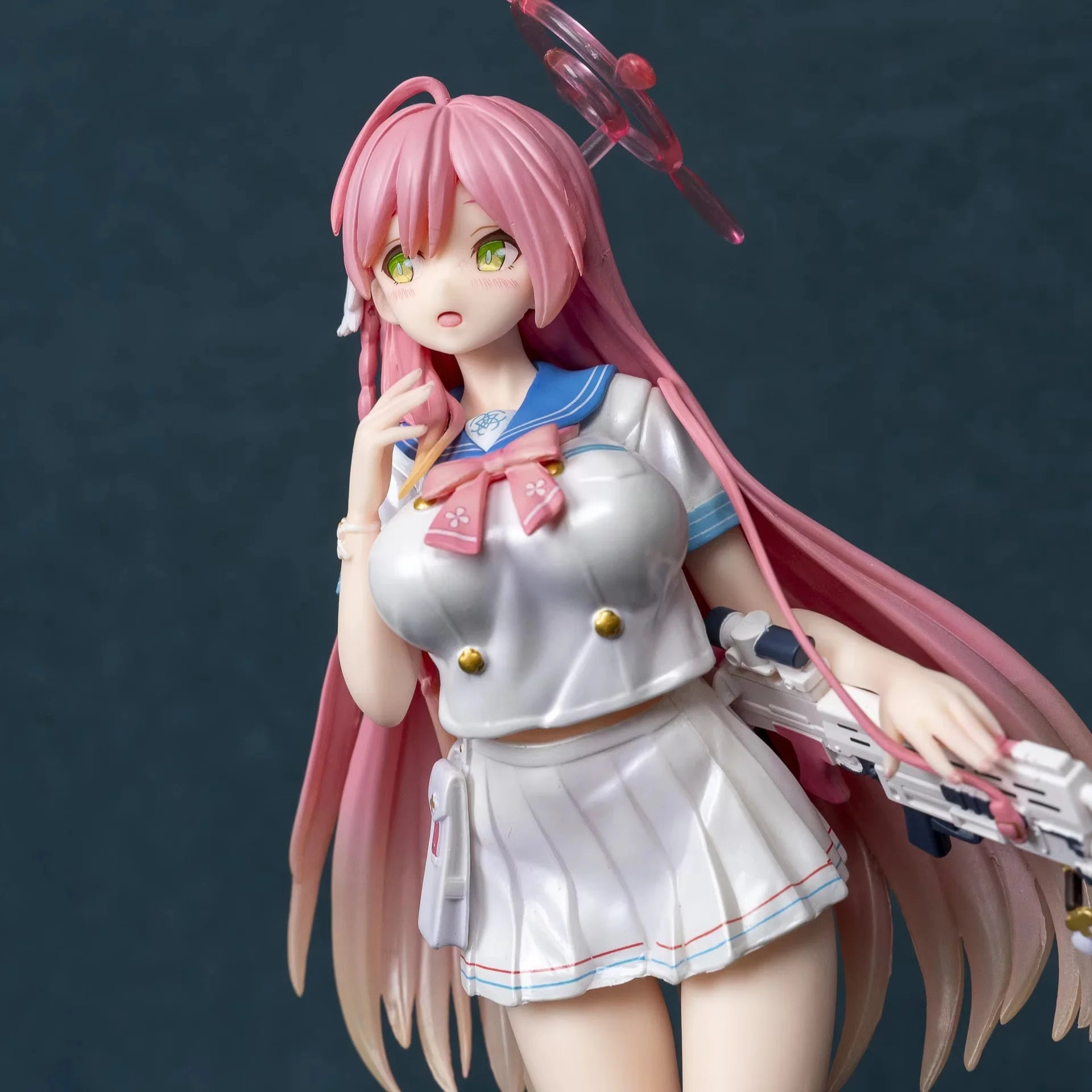 Pu He Hua Zi Cute Cartoon Second Game Model Ornament Beautiful Girl Jk School Uniform Action Figure Collectible Toy for Adults