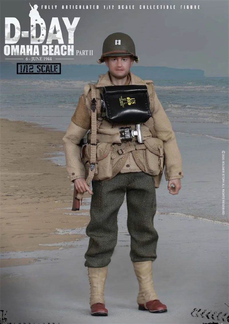 Soldier Story SSM-004 1/12 Male Soldier US. 2nd Ranger Battalion Captain 6'' Action Figure Model Toy In Stock