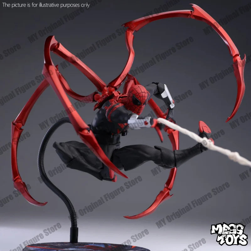 MessToys Superior Spiderman Figure Mess Toys Kaine Parker Spider Man Action Figure CT Toys Figurine Statue Model Gifts Kid Toy