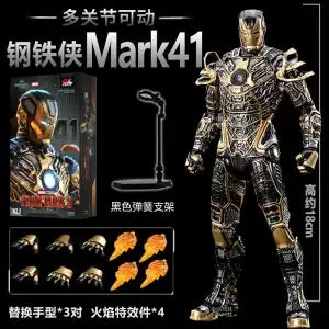 Marvel MK38MK33MK35 Iron Man Moveable Model Toy Non-Luminous Collectible Figure Birthday Gift For Boys Action Figure Collectible