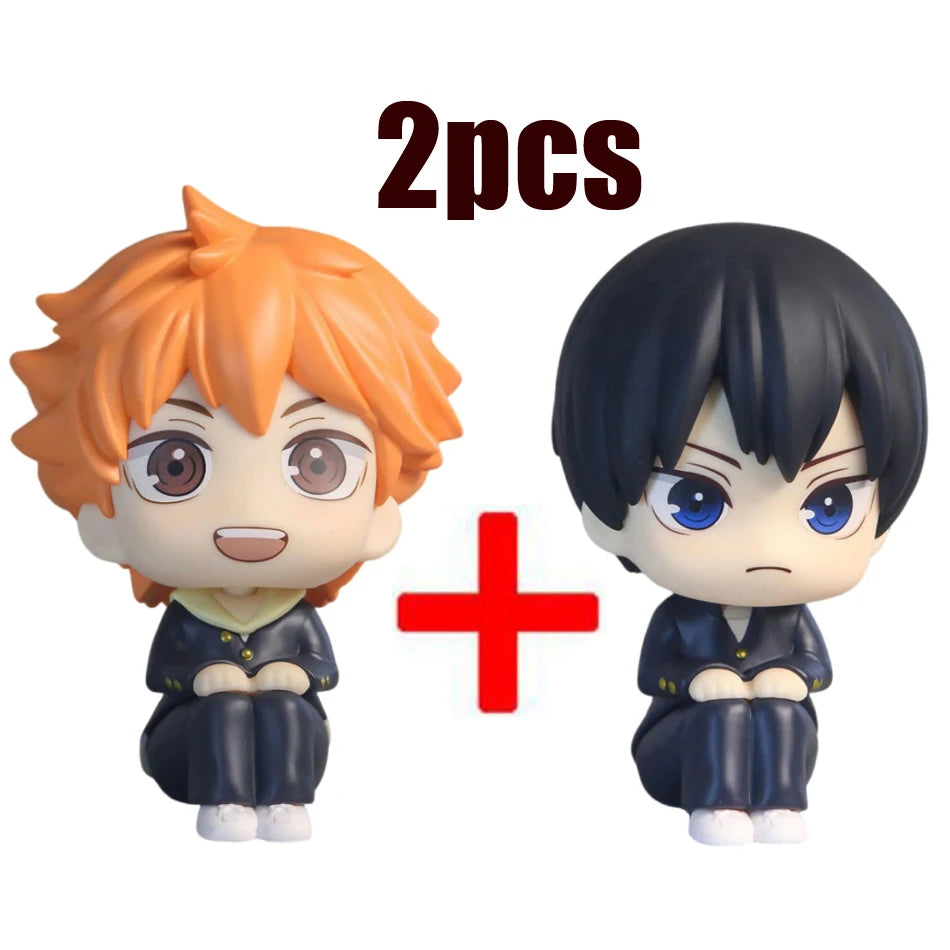 4 Style Anime Figures Haikyuu!! Shoyo Hinata Action Figures PVC Tobio Kageyama Toys for Children Collector Haikyu Model Gifts