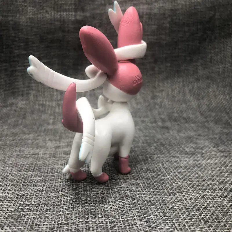 Pokemon Sylveon Eevee Statue Toy Cute Cartoon Anime Action Figure Handmade Model Dolls Kids Girl Birthday Gift Fashion Toys