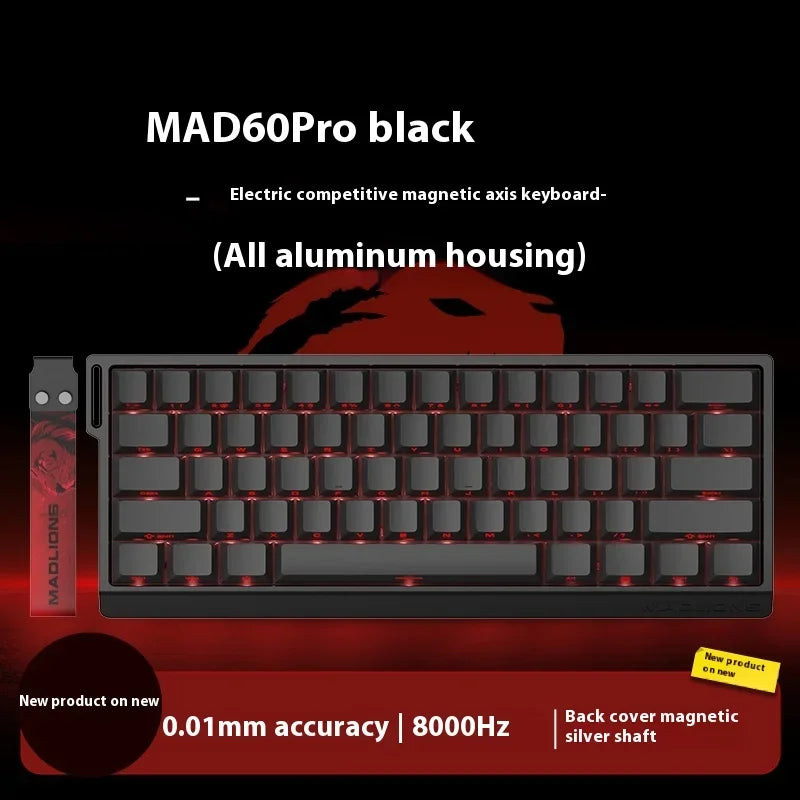 Madlions MAD68 60 Pro Mad Gaming Mechanical Keyboard Magnetic Switch Wired Gaming Accessories Customs Mad60 HE PRO MAD Keyboard