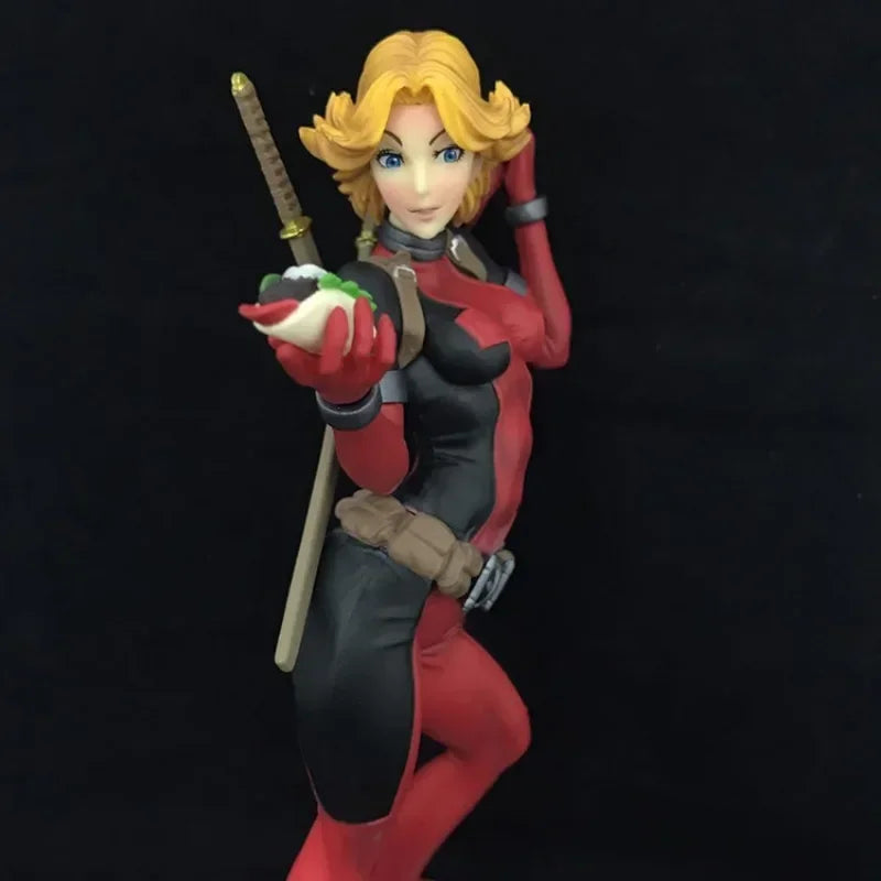 24cm X-MAN Super Hero Deadpool Beautiful Girl Action Figure Anime Hobby Collectible Model Toy Figures Gifts