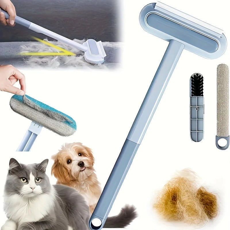 Washable & Reusable Dog Hair Brush with Non-Damage Cleaning - for Carpets, Sofas, Easy-Clean Floor, Dog Hair Remover Tool