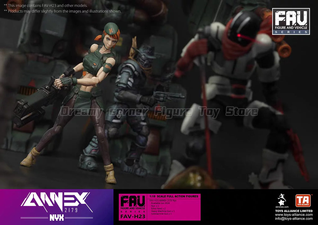 【In Stock】Original Acid Rain War FAV-H23 NUX 1:18 SCALE FULL ACTION FIGURES