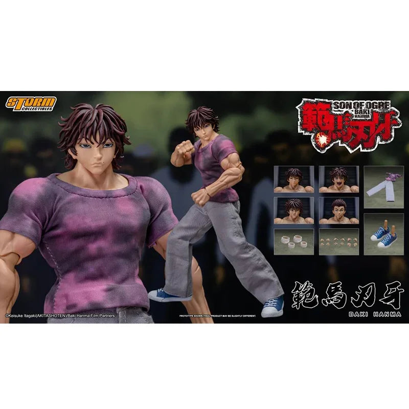 Original Storm Toys Baki Hanma Son of Ogre Baki Hanma BBTS Exclusive 1/12 Scale In Stock Anime Action Figures Model Toys